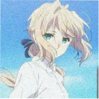 校园情侣头像 天台晚风 女生侧影